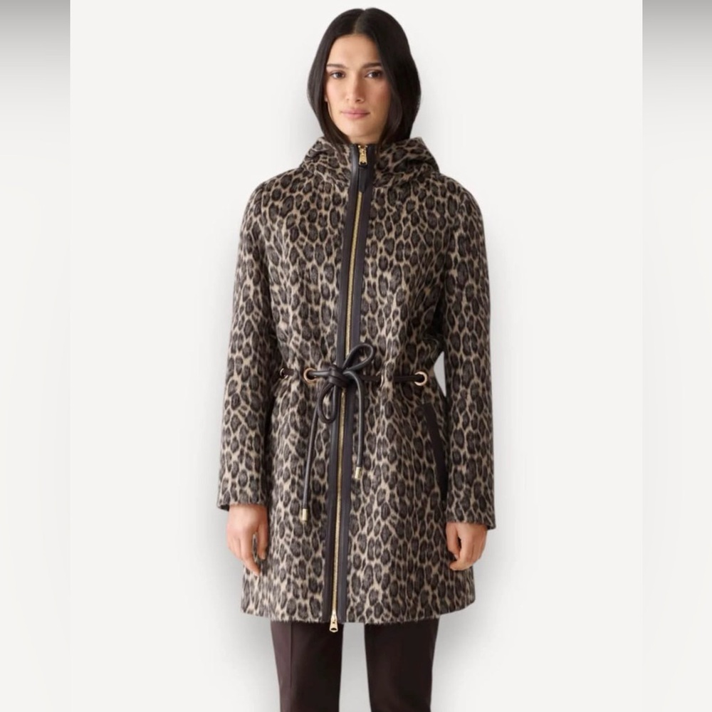 Mackage Black Hooded Coat with Zip